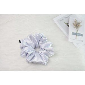 Oversize Lovely White Color Handmade Hair Scrunchies Ponytail